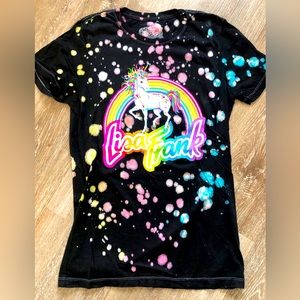 Lisa Frank Unicorn Juniors T-shirt Size Medium
